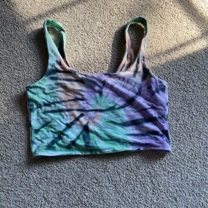 Aeropostale Multicolor Tie-Dye Crop Top